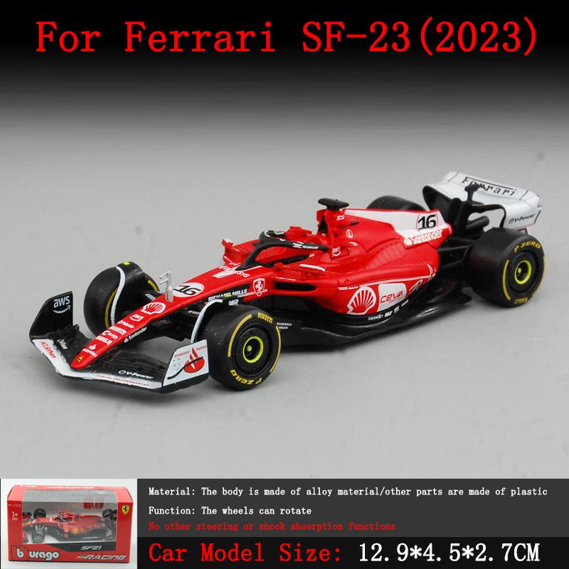 Bburago1:43 F1 2024 Racing Ferrari SF24 Racing Alpine A524 McLaren Monaco F1 MCL38 Formula Car Static Simulation Small Model Car