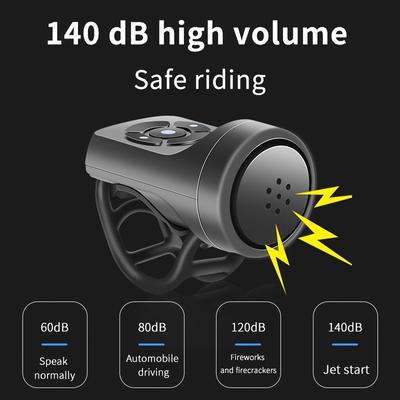 USB аккумуляторная велосипедная мотоциклетная электрическая звуковая сигнализация, 4 режима, горная дорога, велосипедная противоугонная сигнализация, аксессуары для велосипеда