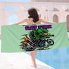 Cartoon Rat Fink Bath Towel Microfiber Soft Water Absorbing Breathable For Girl Kids Decorative Cartoon Beach Towel
