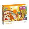 Puzzle Czas Zbiorów 60 Elementów Jesienna Układanka Zestaw Dla Najmłodszych