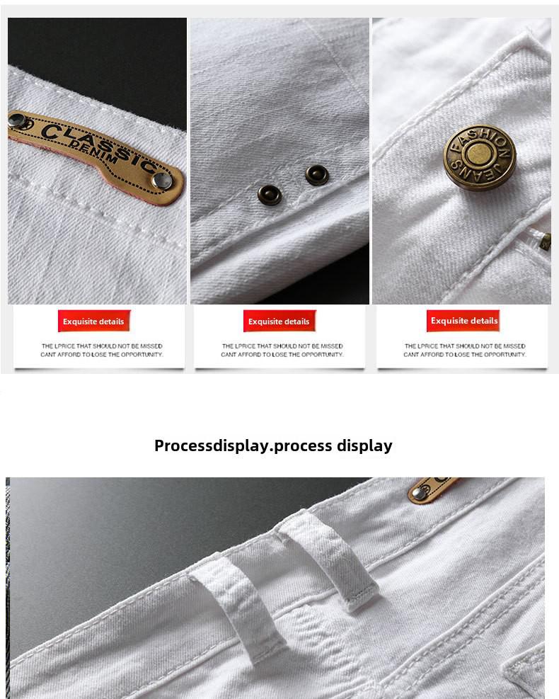 Мужские облегающие эластичные джинсы — повседневные и универсальные для молодых мужчин и студентов