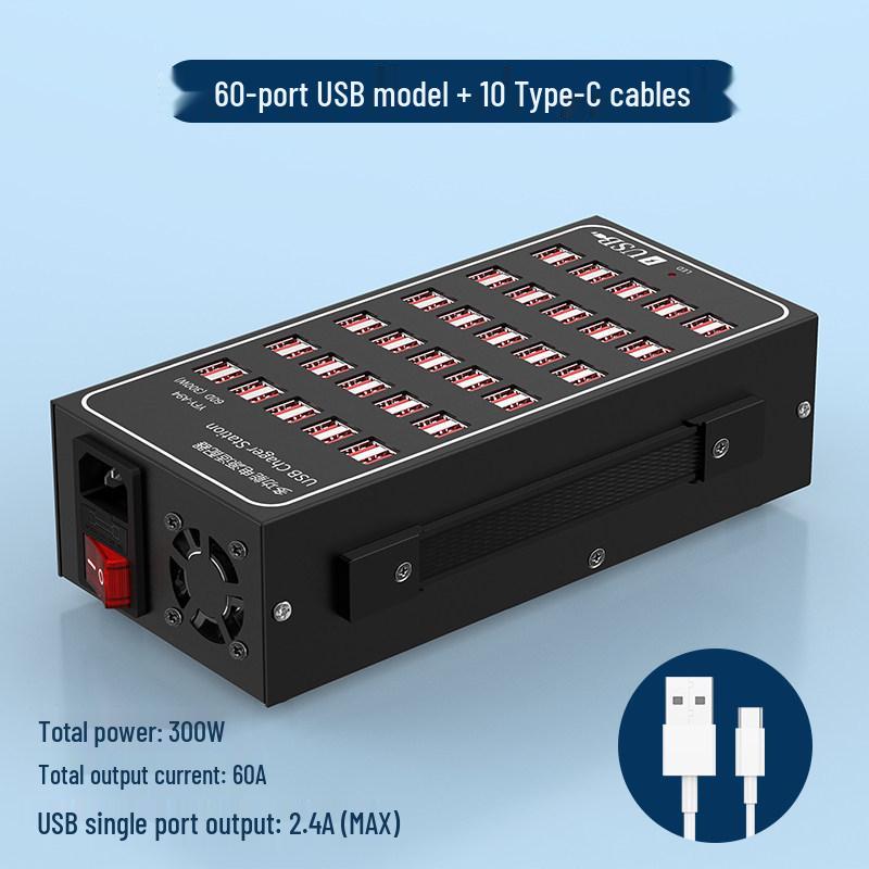 Мощная USB-станция для зарядки с несколькими портами - Настольное зарядное устройство для мобильных устройств и сетевой фильтр