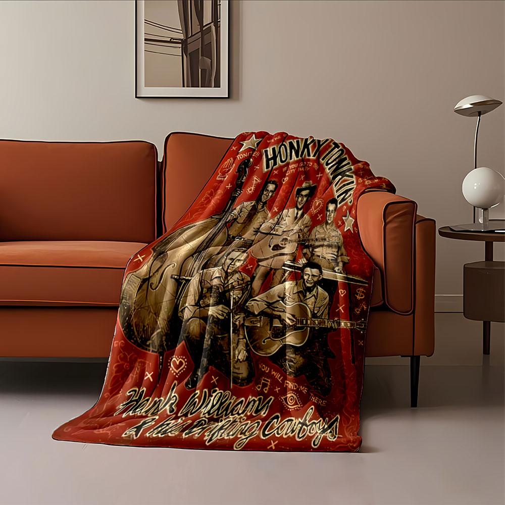 Honky Tonkin' Band Blanket for all seasons blanket lunch break throw gift