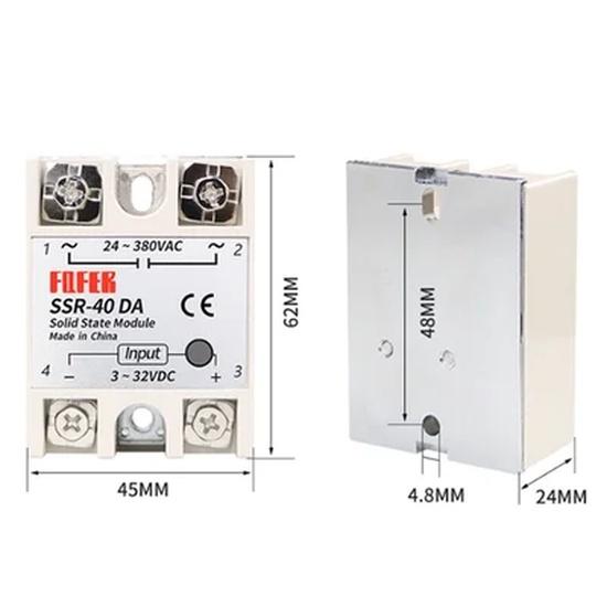 Solid State Relay SSR-40DA AC DC 10A/25A/30A/40A/50A/75A/80A/100A