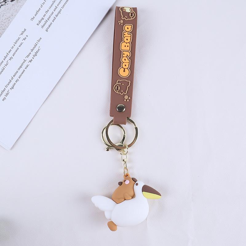 Новый брелок-капибара, милый дельфин, подвеска для рюкзака, автомобиля, детская кукла, маленький подарок