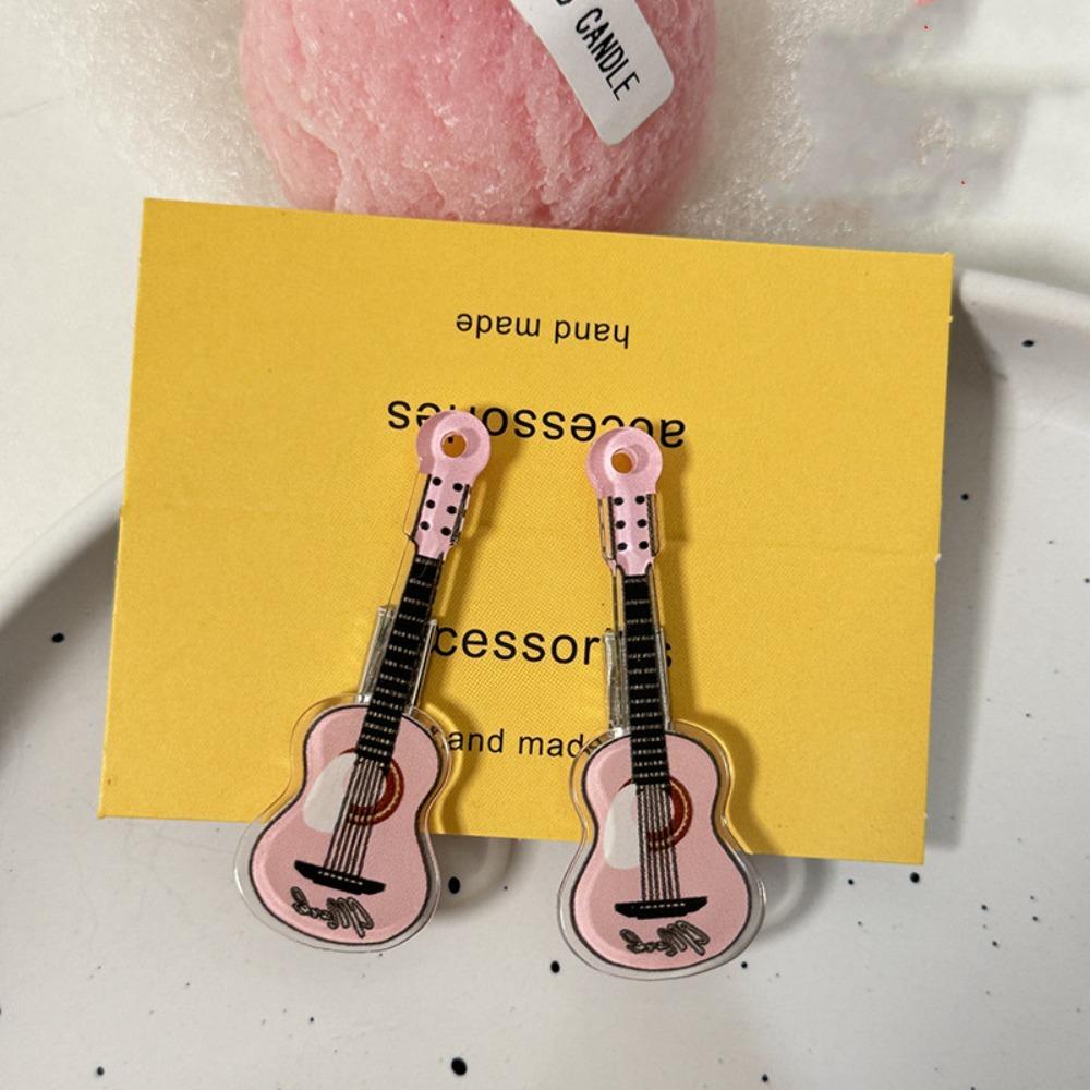 Korean Style Violin Hairclip Ins Musical Instrument Hair Clip Gift Guitar Hair Clip Girls