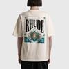 Cross-border European and American trendy brand RHUDE micro-standard poker card printing short-sleeved t-shirt for men and women couples high street 