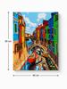 Paint by Numbers with Frame Pictures for Painting - Colorful City 50X40