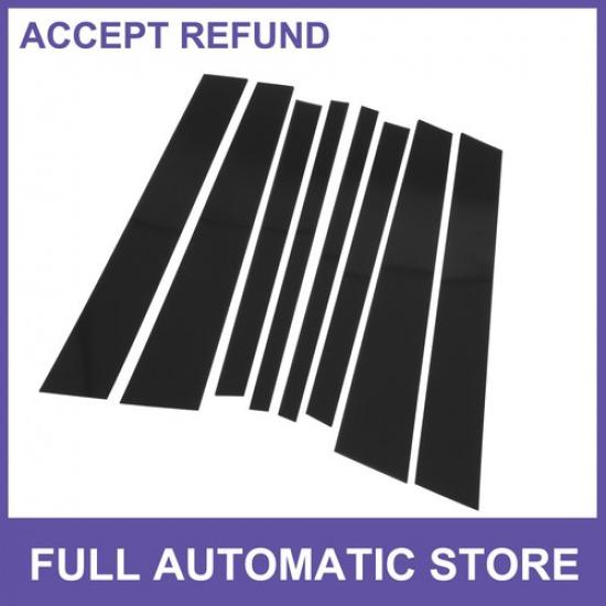 8 Pcs Door Pillar Window Trim for BMW X3 2003-2010 Black New