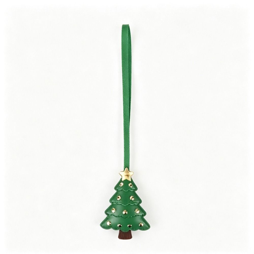 Cartoon Christmas Bag Charm Snowman Pu Bag Pendant Cute Christmas Hanging Ornament Men