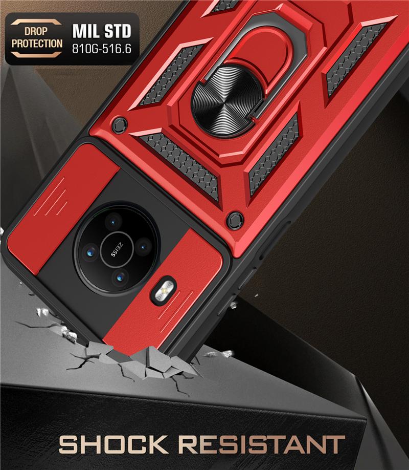 Чехол для Nokia G10 G20 X100, защитный чехол для телефона с push-pull камерой для Nokia C1 C10 C20 C30, задняя крышка с магнитным автомобильным кольцом и подставкой