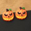 Funny Halloween Earrings Simulation Plastic Face Pumpkin Ghost Death Halloween Earrings.