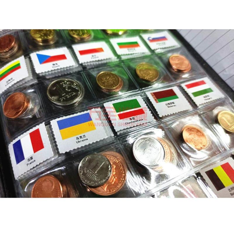 Монеты из 120 стран мира, каталоги монет из 120 стран и регионов, иностранные монеты, иностранная валюта с национальными флагами