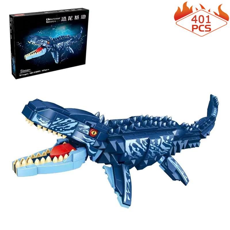 Jurassic World Park Dinosaur Building Block Creative Expert Tyrannosaurus Rex Triceratops Assembled Model Bricks Kid Toy