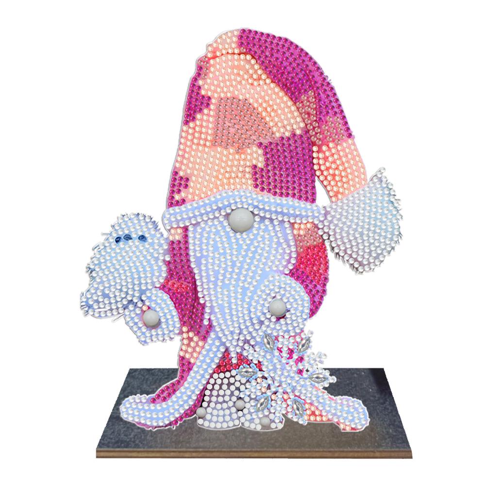 Алмазная картина Орнамент Зимняя сова Деревянный стол Кристалл Картина Настольный комплект Детский жираф для домашнего офиса Декор рабочего стола