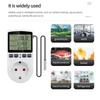 EU/US/FR Thermostat Timer Socket Digital Temperature Controller Socket Outlet With Timer Switch Sensor Probe Heating Cooling