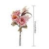 Роскошные шелковые ветки пионов Элегантная имитация пионов Букет искусственных пионов Сувениры для вечеринки