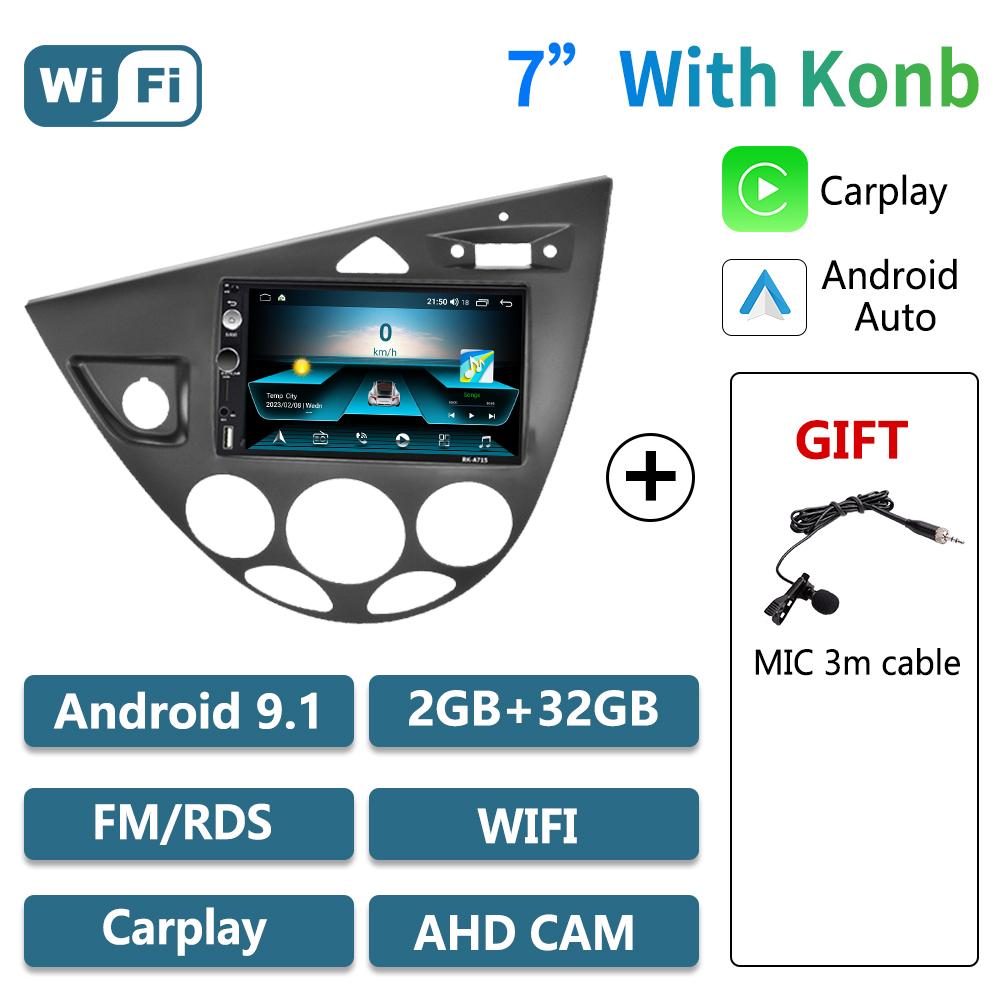 2 Din автомобильный радиоприемник Android Stereo для Ford Fiesta 1995-2001 Focus MK1 1998-2004 автомобильный мультимедийный проигрыватель Carplay Autoradio головное устройство