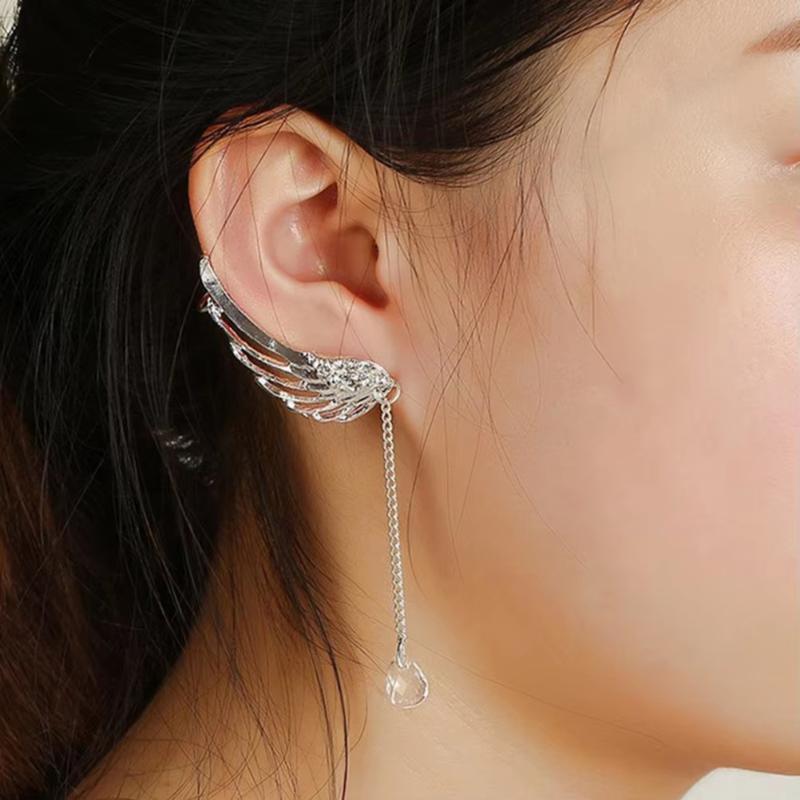 Alloy Long Wing Earrings Featuring Stylish Studs Ideal for Gift Giving and Fashion Sets