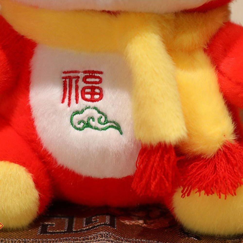 Soft Stuffed Lucky Pony Plush Toys Letter Print Horse Year Mascot Chinese New Year