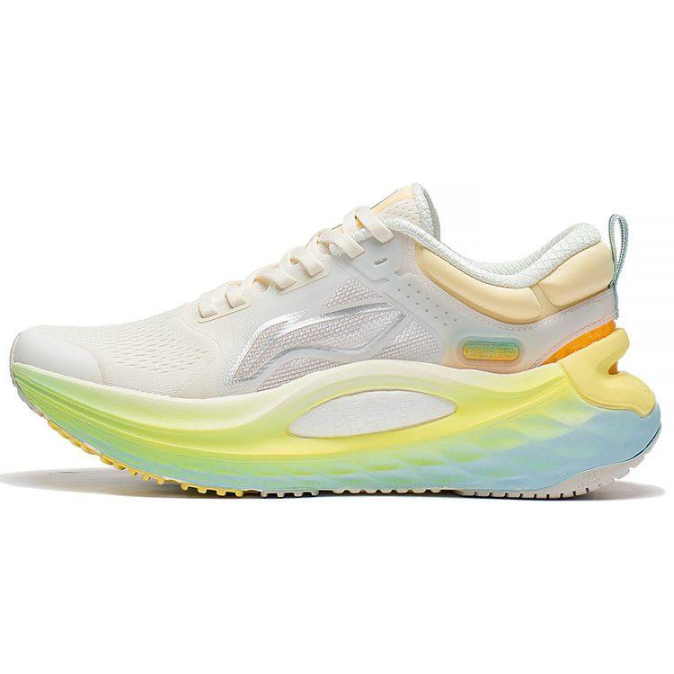 Li Ning Furious Rider 6.0 Поддержка Низкие Беговые Кроссовки Женские Бело-Желтые ARZS002-14