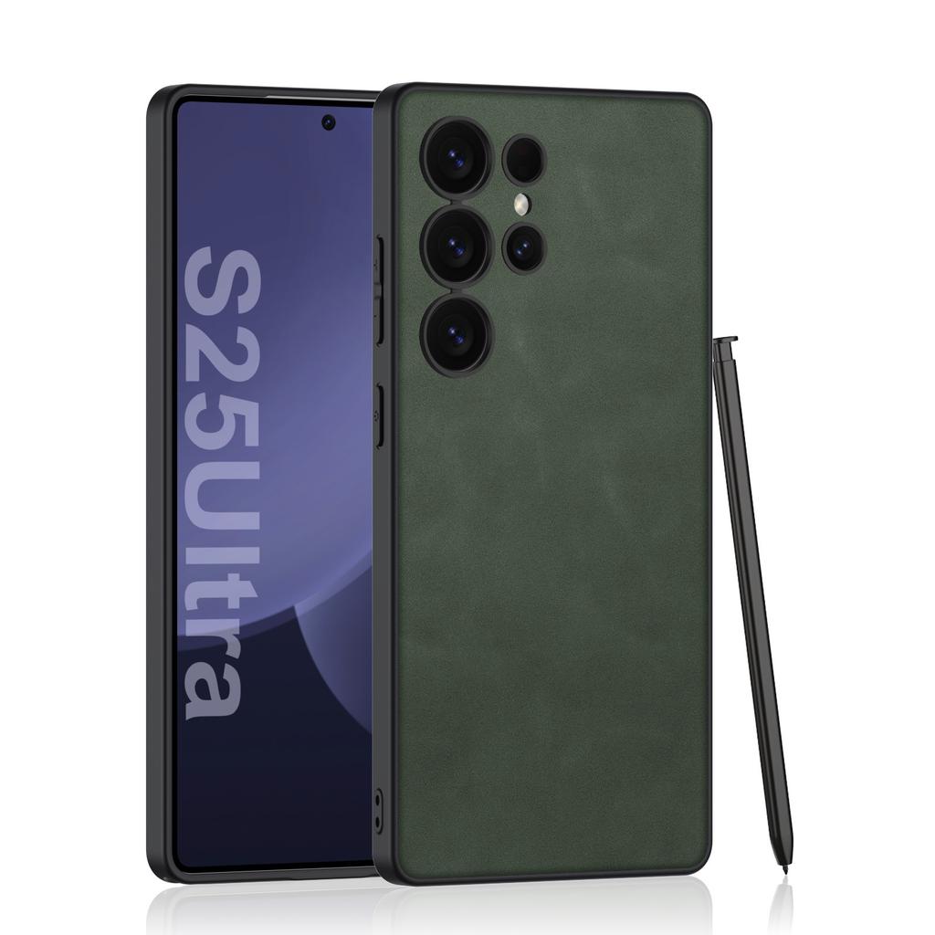 Чехол для мобильного телефона Samsung S25Ultra S25plus Матовый Однотонный Кожаный Персонализированный Простой Ультратонкий Защитный Чехол для Мужчин и Женщин