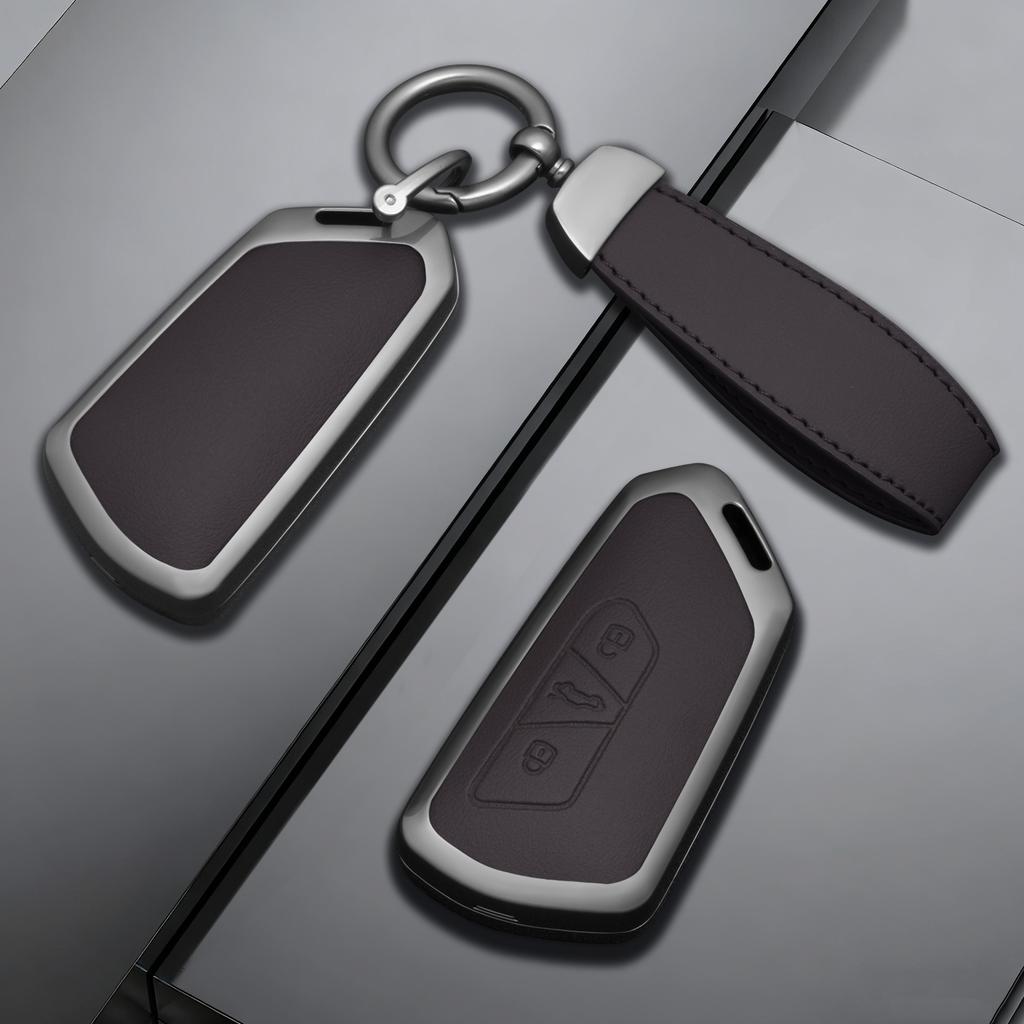 Alloy Car Key Case Cover Shell Fob for VW Volkswagen Golf 8 MK8 ID.3 ID.4 Cupra Skoda Octavia A8 SEAT Leon MK4 2020-2026