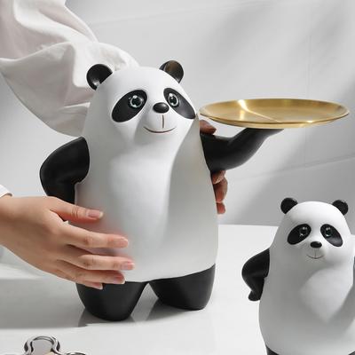 Fat Dun Panda Key Storage Входное украшение Поднос для гостиной Домашнее украшение Подарок на День защиты детей