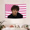 Омар Рудберг Розовый американский флаг Гобелен Фанат Young Royals Настенное панно Эстетичный Декор Спальни Общежития
