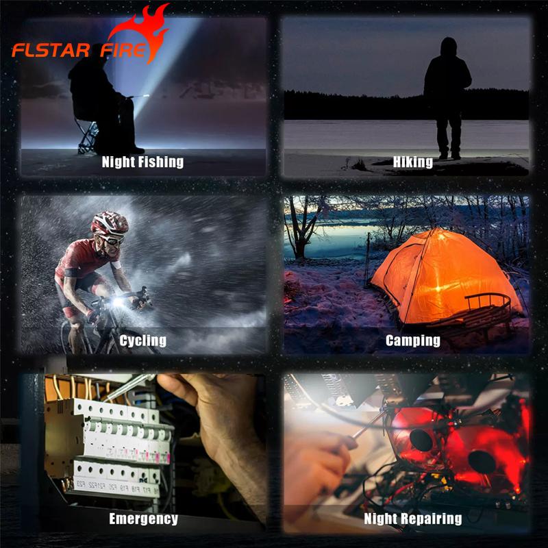 Портативные светодиодные фонарики, USB перезаряжаемый брелок COB, рабочие фонари, 3 режима, водонепроницаемая лампа, уличный магнитный мини-фонарик для кемпинга