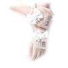 Bow Knot Lace Mesh Gloves Short Etiquette Dress Gloves  Holiday Princess Birthday Party Gloves