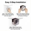 3D Three-Dimensional Optical Illusion Corner Wall Decal Large Removable Peel Stick Art Modern Home Decor For Living Room Office