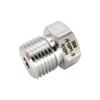 Stainless Steel 304 Metric Reducing Threaded Adapter: Female M10x1 to Male M16x1.5