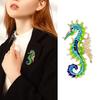 Эмалированная брошь в виде морского конька со стразами, элегантная сумка-шляпа, капающая маслом, деловая сумка