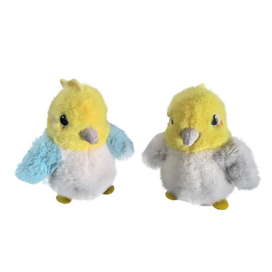 Cat Toy Electric Birds Rechargeable Plush Chirping Birds Flapping Wings Interactive Cat Toy for Indoor Outdoor Play Entertainment Mental Stimulation