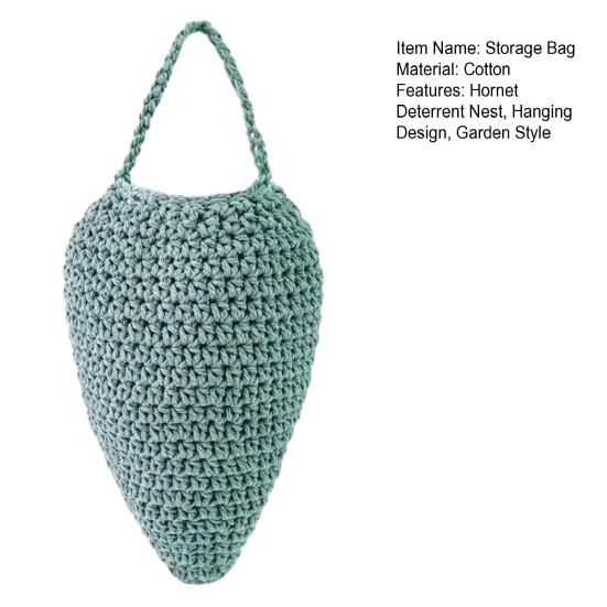 Honeybee Nest Deterrent Bag Cotton Woven Honeycomb Shape Hanging Storage Bag