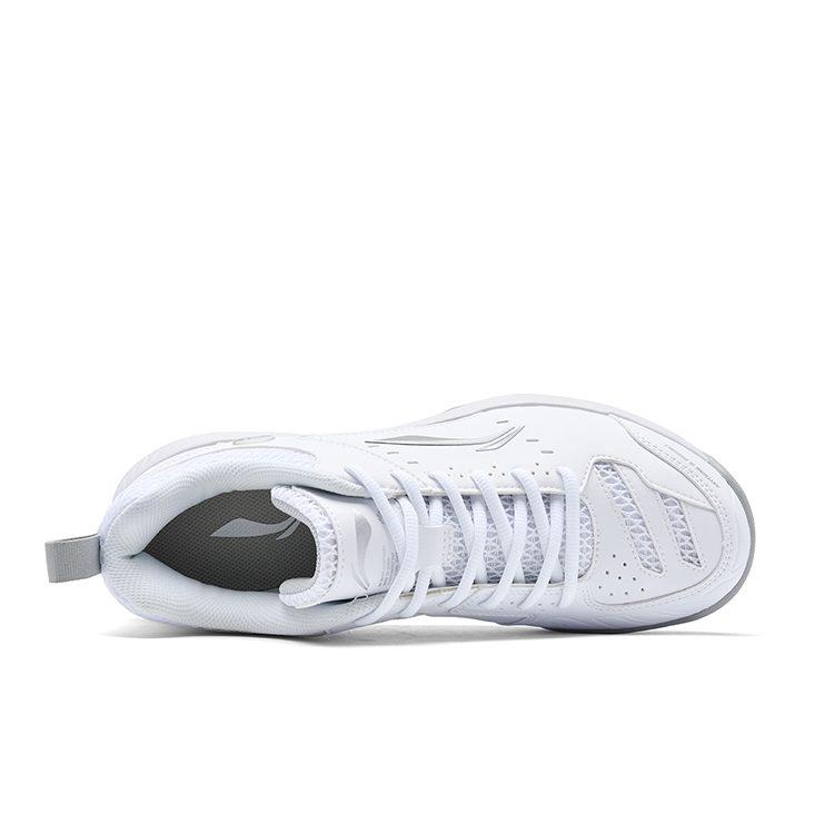 Li Ning Rocket Shoe 2.0 Нескользящие, Дышащие, Легкие Низкие Бадминтонные Кроссовки Унисекс Белый Серебристый AYTU049-5