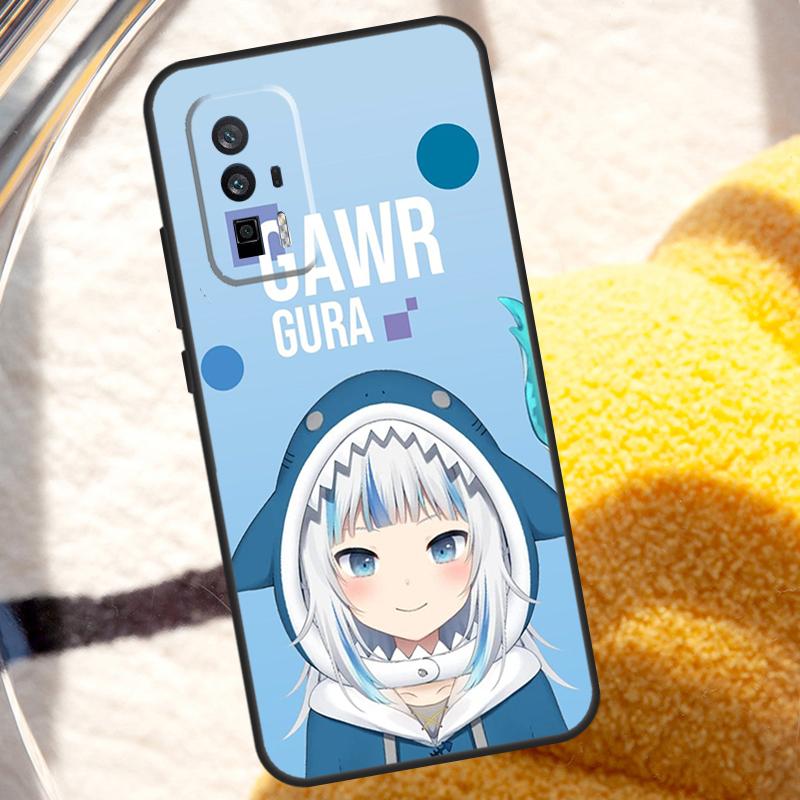 Чехол для телефона POCO X6 Pro M6 X5 X3 M5s F3 F5 Xiaomi 14 Ultra 13 12 Lite 11T 12T 13T Pro с изображением Gawr Gura из Hololive
