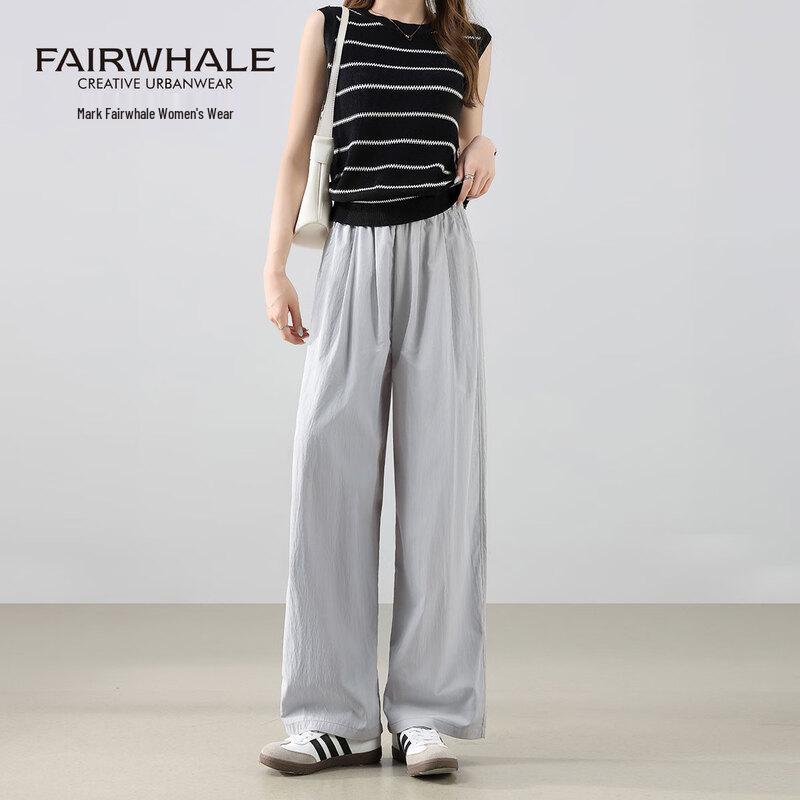 Mark Fairwhale Women's High-Waist Wide-Leg Athletic Pants
