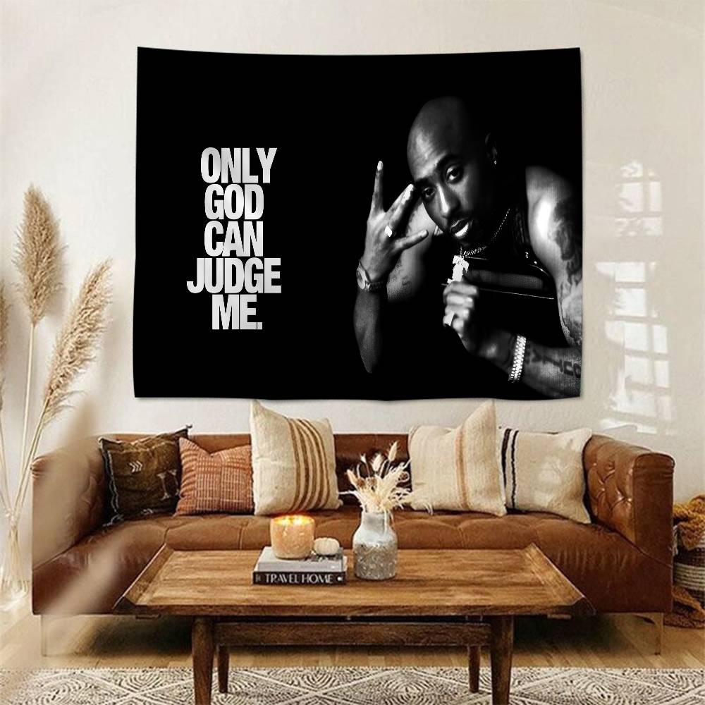 2PAC Тупак 3D Печать Мультяшный Гобелен Настенное Украшение Домашний Декор