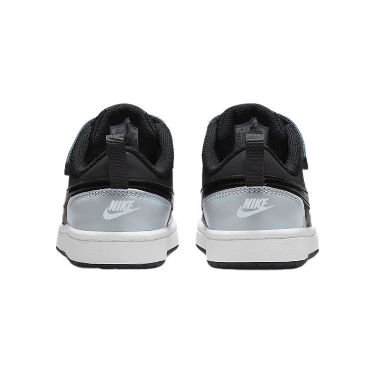 Nike Кроссовки Court Borough Low 2 PS Anthracite Stadium Grey Kids Pure-Platinum Black BQ5451-014