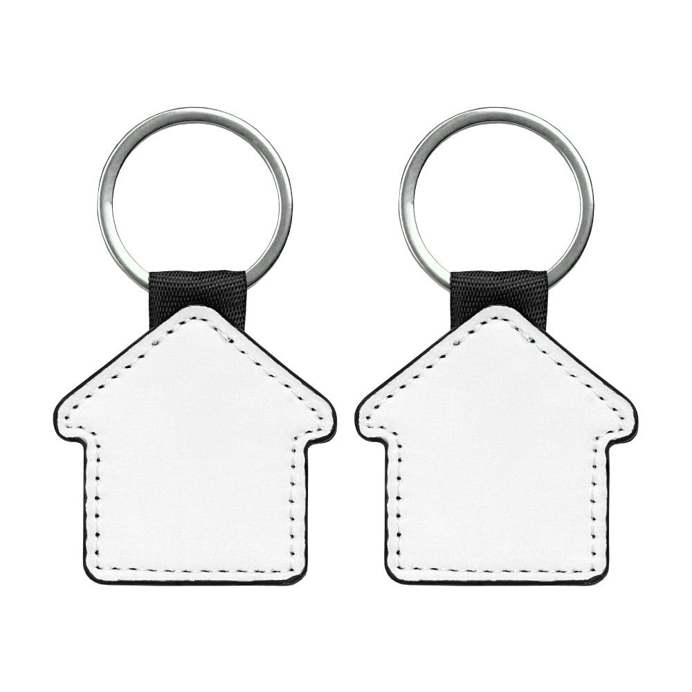 Заготовки для сублимации из ПУ кожи, брелок, креативные двусторонние пустые ID-бирки, брелок, унисекс