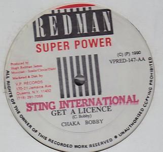 12inch Record UNTOUCHABLE CHRIS CHAKA BOBBY Magnet And Steel Get A Licence VPRED147 Redman Internat 1990 Canada Reggae Ska Dub Used