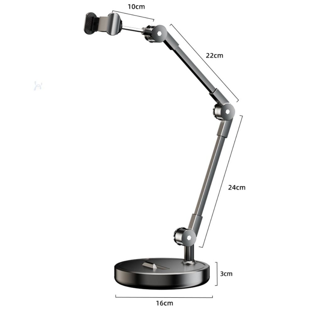 Алюминиевый кронштейн для телефона для съемки сверху, вращающаяся настольная стойка для прямой трансляции, дом