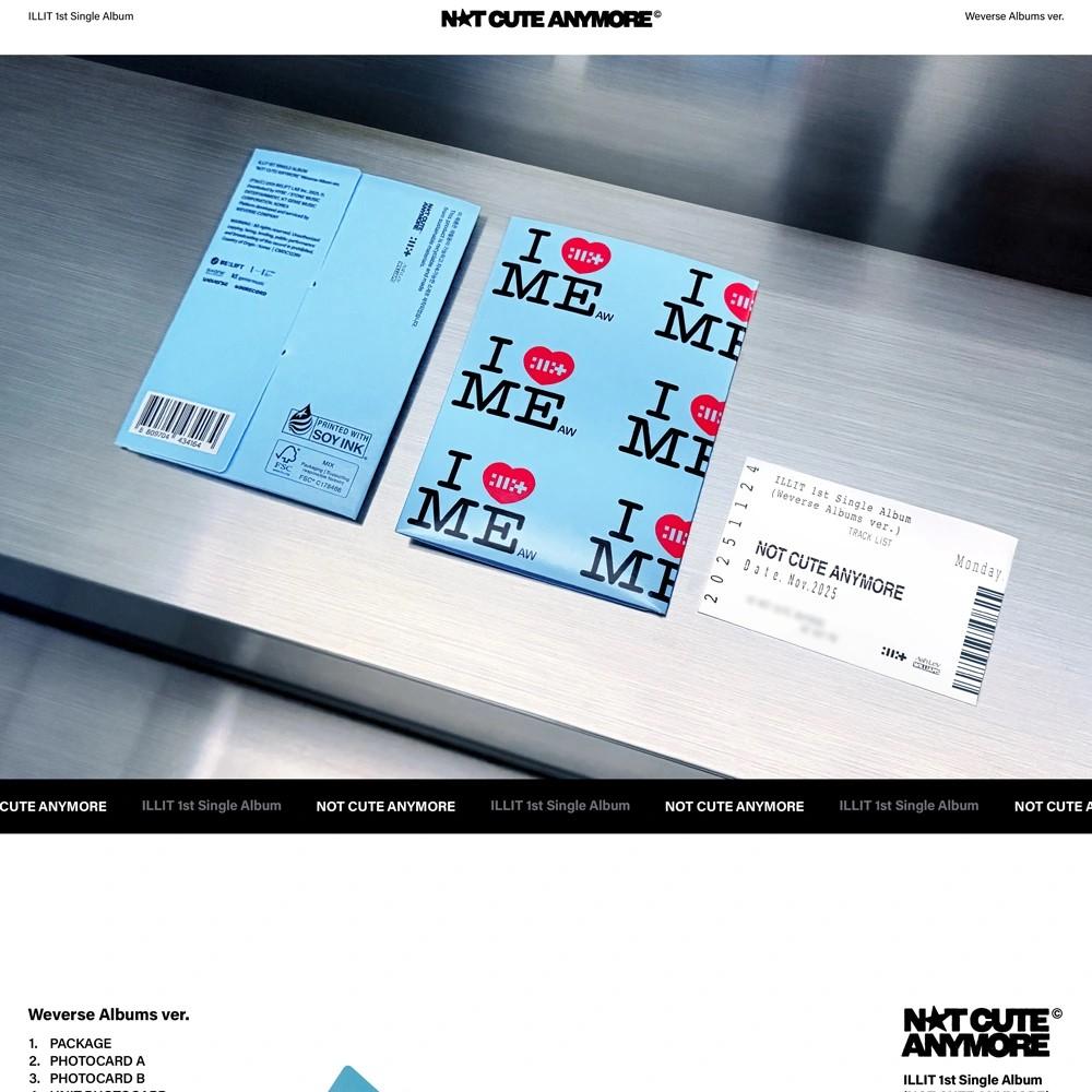 ILLIT [БОЛЬШЕ НЕ МИЛЫЙ] 1-й Сингл Альбом Версия WEVERSE ALBUMS