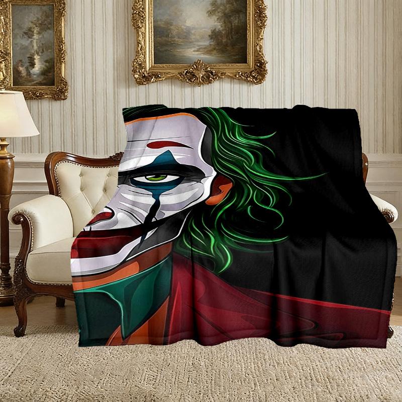 1pc Snug JOKER Blanket, Lightweight & Durable Print Blanket, Perfect for Home, Couch, Bed, Picnic, Travel, Office