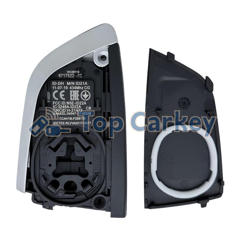 TopCarkey N5F-ID2A ID2A Originl PCB ID49 Chip 433/434MHz for BMW 3 5 6 7 X3 X5 X7 G Series G01 G02 G08 G11 G12 G20 G30 G32