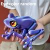 Лягушка, напечатанная на 3D-принтере, Гибкое животное, напечатанное на 3D-принтере, Фигурки-антистресс для декора домашнего офиса, рабочего стола