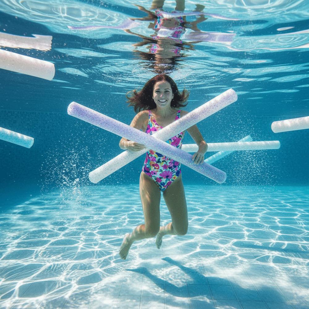 Portable Inflatable Swim Stick High Buoyancy Pool Buoyancy Stick PVC Pool Float Stick Children