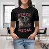 Футболка с принтом Death Metal Riding Unicorn Reaper, женская, с коротким рукавом, черная, большого размера от S до 3XL, женская, дышащая футболка